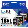 LxTek Compatible Cartouches d'encre Remplacement pour Epson 18XL pour Expression Home XP-322 XP-215 XP-205 XP-225 XP-305 XP-325 