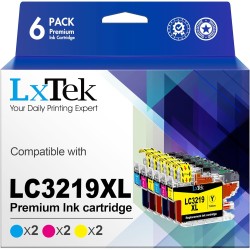 LxTek Cartouches LC3219XL d'encre Compatible pour Brother LC3219XL LC3217 LC3219 XL pour Brother MFC-J5330DW MFC-J5335DW MFC-J57