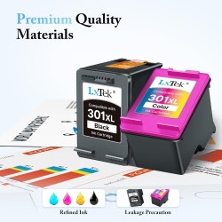 LxTek 301XL 301 XL Cartouche Remplacement pour HP Cartouche 301 XL Noir et Couleur pour HP 301XL pour DeskJet 2050 2540 1050 251