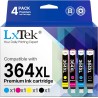 LxTek Cartouches d'encre Compatible pour HP 364 364 XL 364XL pour Photosmart 5520 6520 5510 5515 6510 5512 B110a B109a Deskjet 3