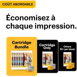 Kodak Dock Plus 4Pass Imprimante Photo (10x15cm) + Paquet avec 90 Papier Photo (10 Feuilles Initiales + Paquet de 80 Feuilles)