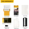 Kodak Dock Plus 4Pass Imprimante Photo (10x15cm) + Paquet avec 90 Papier Photo (10 Feuilles Initiales + Paquet de 80 Feuilles)