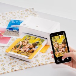 Kodak Dock Plus 4Pass Imprimante Photo (10x15cm) + Pack d'accessoires avec 90 Papier Photo (10 Feuilles Initiales + Paquet de 80