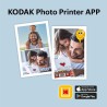 Kodak Dock Plus 4Pass Imprimante Photo (10x15cm) + Pack d'accessoires avec 90 Papier Photo (10 Feuilles Initiales + Paquet de 80