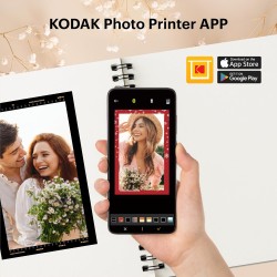 Kodak Dock Plus 4Pass Imprimante Photo (10x15cm) + Pack d'accessoires avec 90 Papier Photo (10 Feuilles Initiales + Paquet de 80