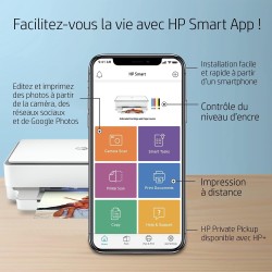 HP Envy 6020e Imprimante tout en un - Jet d'encre couleur – 3 mois d'Instant Ink inclus avec HP+ (Photocopie, Scan, Impression, 