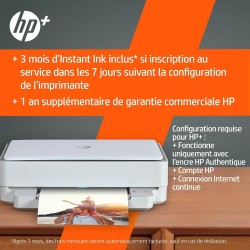 HP Envy 6020e Imprimante tout en un - Jet d'encre couleur – 3 mois d'Instant Ink inclus avec HP+ (Photocopie, Scan, Impression, 