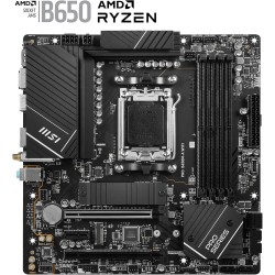 MSI Pro B650M-A WiFi Carte Mère, Micro-ATX - pour Processeurs AMD Ryzen 9000, 8000 et 7000, AM5 - DDR5 Memory Boost 6400+MHz/OC,