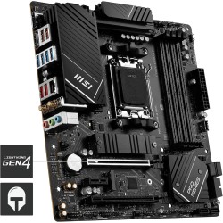 MSI Pro B650M-A WiFi Carte Mère, Micro-ATX - pour Processeurs AMD Ryzen 9000, 8000 et 7000, AM5 - DDR5 Memory Boost 6400+MHz/OC,