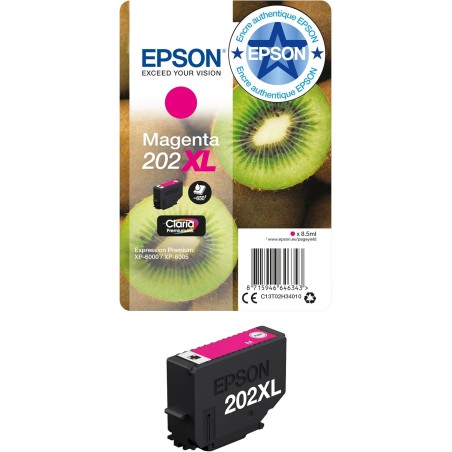 Cartouche d'encre Epson originale 202 XL magenta Amazon Dash Replenishment est prêt