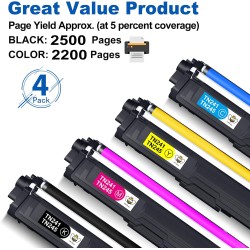 CMYBabee TN241Toner Compatible pour Brother TN242 TN241 TN246 TN245 pour Brother MFC-9332CDW DCP-9022CDW HL-3142CW MFC-9142CDN H