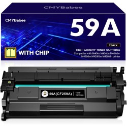 CMYBabee CF259A avec Puce Compatible pour HP 59A CF259A 59X CF259X Toner pour LaserJet Pro M404dn M404dw MFP M428fdw M428dw M428
