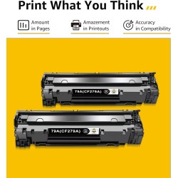 CMYBabee Lot de 2 cartouches de toner de rechange pour imprimantes HP Laserjet Pro MFP M26 M26nw M26a, M12 M12w M12a Noir