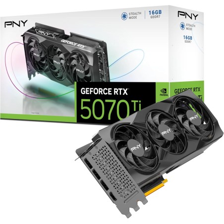 PNY Carte Graphique GEFORCE RTX™ 5070 Ti 16Go Triple Fan DLSS4