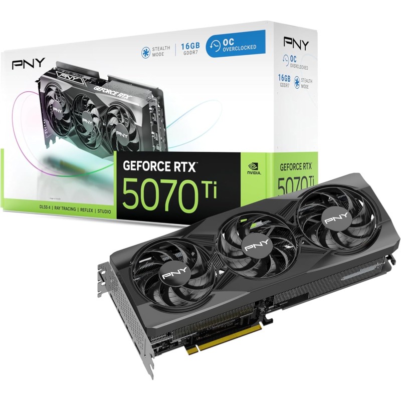 PNY Carte Graphique GeForce RTX™ 5070Ti 16GB OC Triple Fan DLSS 4