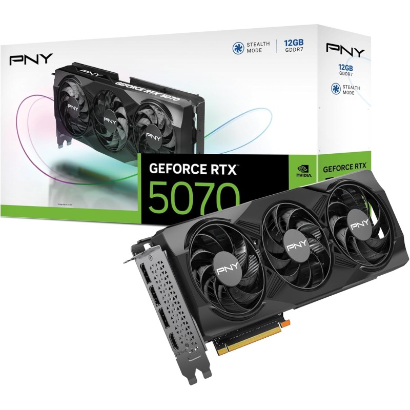 PNY Carte Graphique GEFORCE RTX™ 5070 12Go Triple Fan DLSS 4