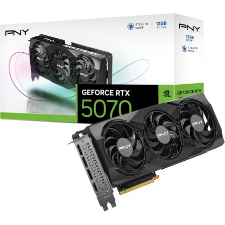 PNY Carte Graphique GEFORCE RTX™ 5070 12Go Triple Fan DLSS 4