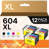 Coloran 604 XL Cartouche Compatible Cartouche Encre pour Epson XP 2200 Cartouche pour Epson 604XL pour Expression Home XP-2200 X