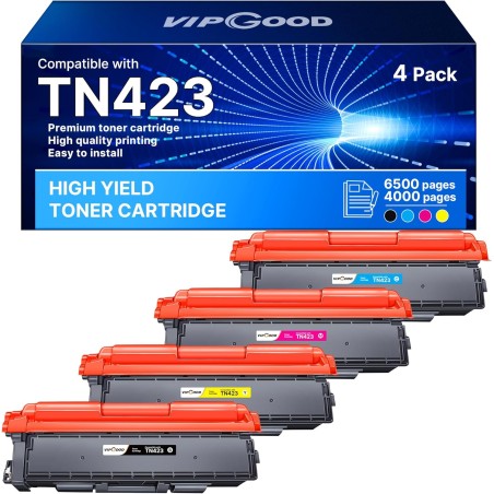 VIPGOOD TN423 TN-423 Compatible Cartouche de Toner compatibles pour Brother TN423 TN-423 TN421 pour Brother HL-L8260CDW MFC-L890