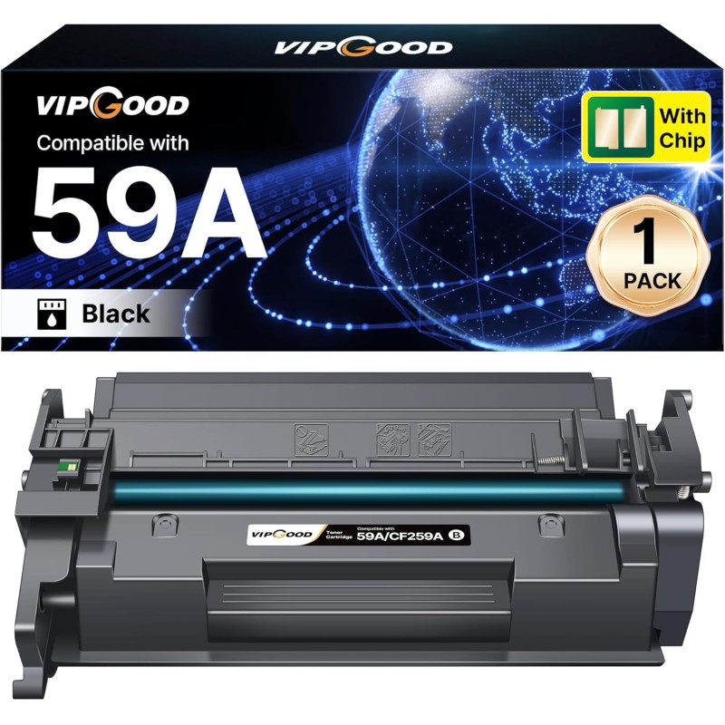 VIPGOOD 59A CF259A CF259X Cartouche de Toner Compatible pour 59A CF259A CF259X 59X pour Laserjet Pro MFP M428fdw M304 M404 M428 
