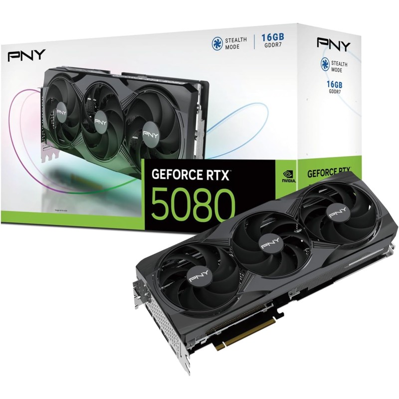 PNY Carte Graphique GEFORCE RTX™ 5080 16Go Triple Fan DLSS 4