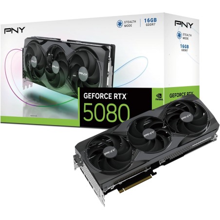 PNY Carte Graphique GEFORCE RTX™ 5080 16Go Triple Fan DLSS 4