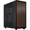 Fractal Design North Boîtier PC à Flux d'air - Charbon Noir avec Façade en Noyer - Moyen Tour ATX avec Panneaux Latéraux en Mail