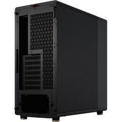 Fractal Design North Boîtier PC à Flux d'air - Charbon Noir avec Façade en Noyer - Moyen Tour ATX avec Panneaux Latéraux en Mail
