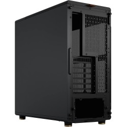 Fractal Design North Boîtier PC à Flux d'air - Charbon Noir avec Façade en Noyer - Moyen Tour ATX avec Panneaux Latéraux en Mail