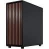 Fractal Design North Boîtier PC à Flux d'air - Charbon Noir avec Façade en Noyer - Moyen Tour ATX avec Panneaux Latéraux en Mail