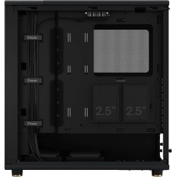 Fractal Design North Boîtier PC à Flux d'air - Charbon Noir avec Façade en Noyer - Moyen Tour ATX avec Panneaux Latéraux en Mail