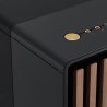 Fractal Design North Boîtier PC à Flux d'air - Charbon Noir avec Façade en Noyer - Moyen Tour ATX avec Panneaux Latéraux en Mail