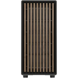 Fractal design north chalk blanc - boîtier pc gaming moyen tour atx à flux d'air – façade en chêne – panneaux latéraux en maille