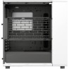 Fractal design north chalk blanc - boîtier pc gaming moyen tour atx à flux d'air – façade en chêne – panneaux latéraux en maille