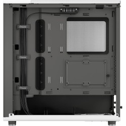 Fractal design north chalk blanc - boîtier pc gaming moyen tour atx à flux d'air – façade en chêne – panneaux latéraux en maille