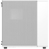 Fractal design north chalk blanc - boîtier pc gaming moyen tour atx à flux d'air – façade en chêne – panneaux latéraux en maille