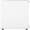 Fractal design north chalk blanc - boîtier pc gaming moyen tour atx à flux d'air – façade en chêne – panneaux latéraux en maille