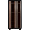 Fractal design north charcoal noir tempered glass dark - façade en bois de noyer – panneau latéral en verre – deux ventilateurs 
