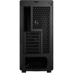 Fractal design north charcoal noir tempered glass dark - façade en bois de noyer – panneau latéral en verre – deux ventilateurs 