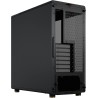 Fractal design north charcoal noir tempered glass dark - façade en bois de noyer – panneau latéral en verre – deux ventilateurs 