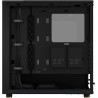 Fractal design north charcoal noir tempered glass dark - façade en bois de noyer – panneau latéral en verre – deux ventilateurs 