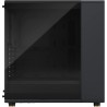 Fractal design north charcoal noir tempered glass dark - façade en bois de noyer – panneau latéral en verre – deux ventilateurs 