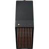 Fractal design north charcoal noir tempered glass dark - façade en bois de noyer – panneau latéral en verre – deux ventilateurs 