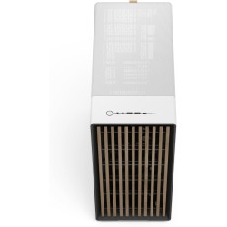 Fractal design north xl rc chalk blanc tg clear - boîtier pc gaming atx ventilé avec panneaux en bois - 3 ventilateurs pwm 140mm