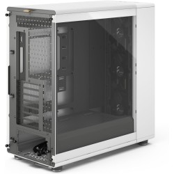Fractal design north xl rc chalk blanc tg clear - boîtier pc gaming atx ventilé avec panneaux en bois - 3 ventilateurs pwm 140mm