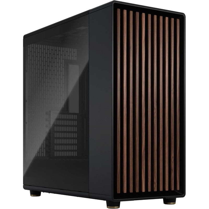 Fractal design north xl charcoal noir tg- boîtier pc gaming grande tour eatx à flux d'air – trois ventilateurs aspect pwm de 140