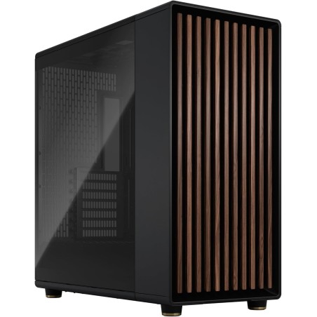 Fractal design north xl charcoal noir tg- boîtier pc gaming grande tour eatx à flux d'air – trois ventilateurs aspect pwm de 140