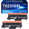 VIPGOOD TN2510 TN2510XL Cartouche de Toner Compatible pour Brother TN2510 TN2510XL pour Brother DCP-L2627DWE DCP-L2620DW MFC-L28