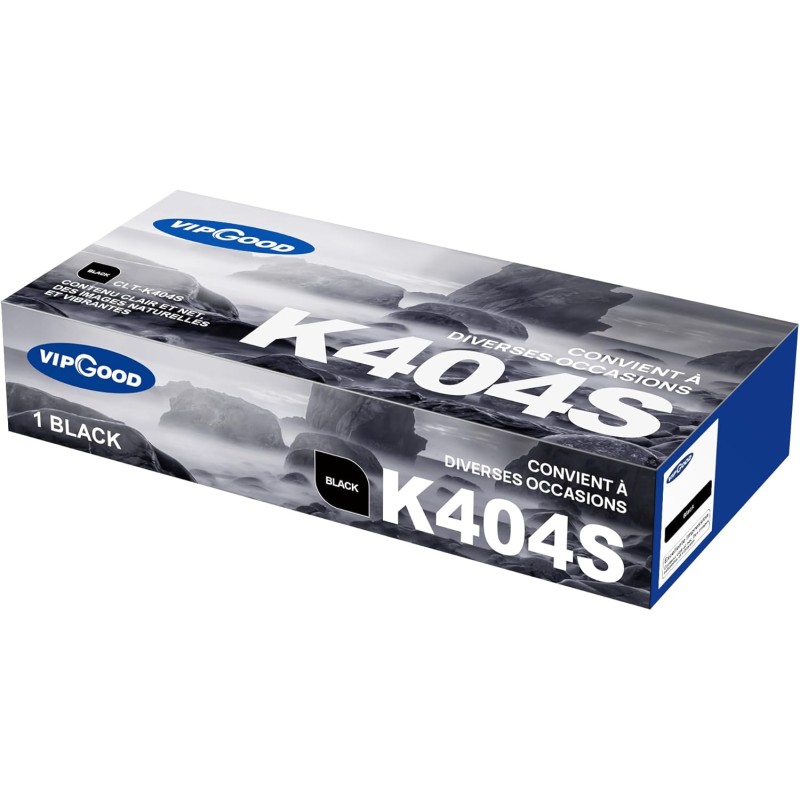 VIPGOOD CLT-K404S P404C Cartouches de Toner Compatible pour Samsung CLT-P404C CLT 404S pour Xpress SL C480W C483W C430W C48X C43