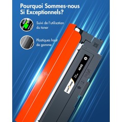 VIPGOOD CLT-K404S P404C Cartouches de Toner Compatible pour Samsung CLT-P404C CLT 404S pour Xpress SL C480W C483W C430W C48X C43
